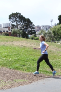Run Maddie run! Maddie likes to run at the Golden Gate recreation area.